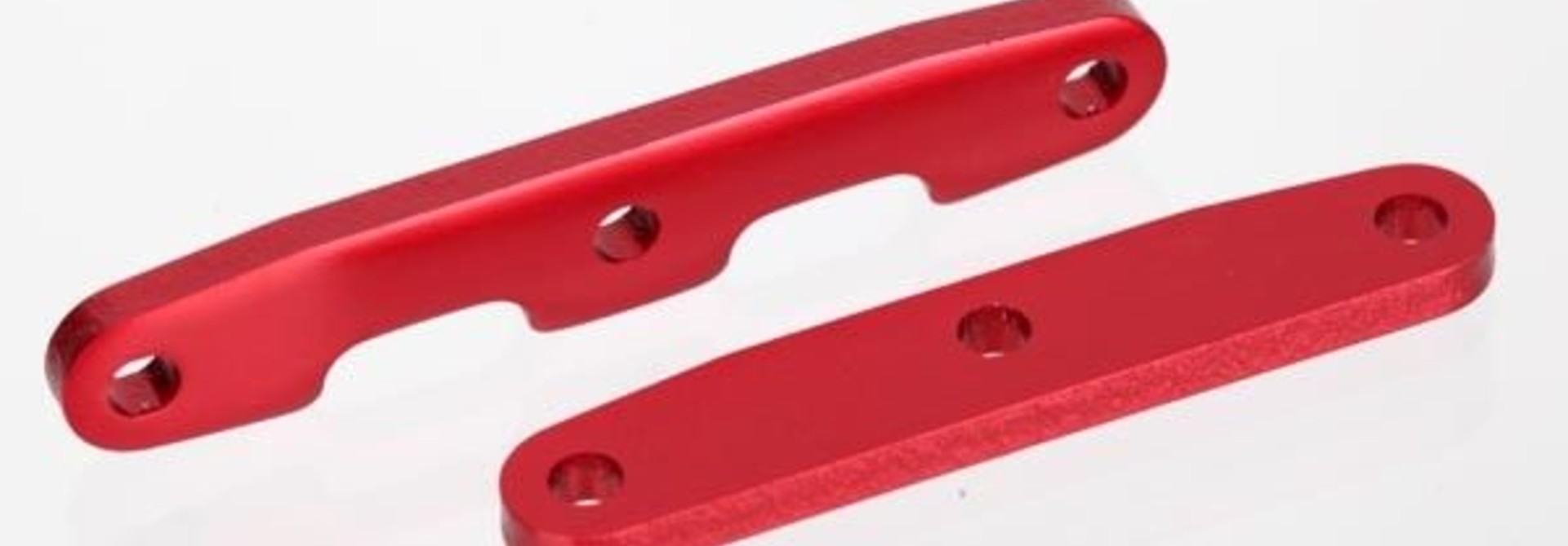 Bulkhead tie bars, front & rear, aluminum red-anodized), TRX6823R