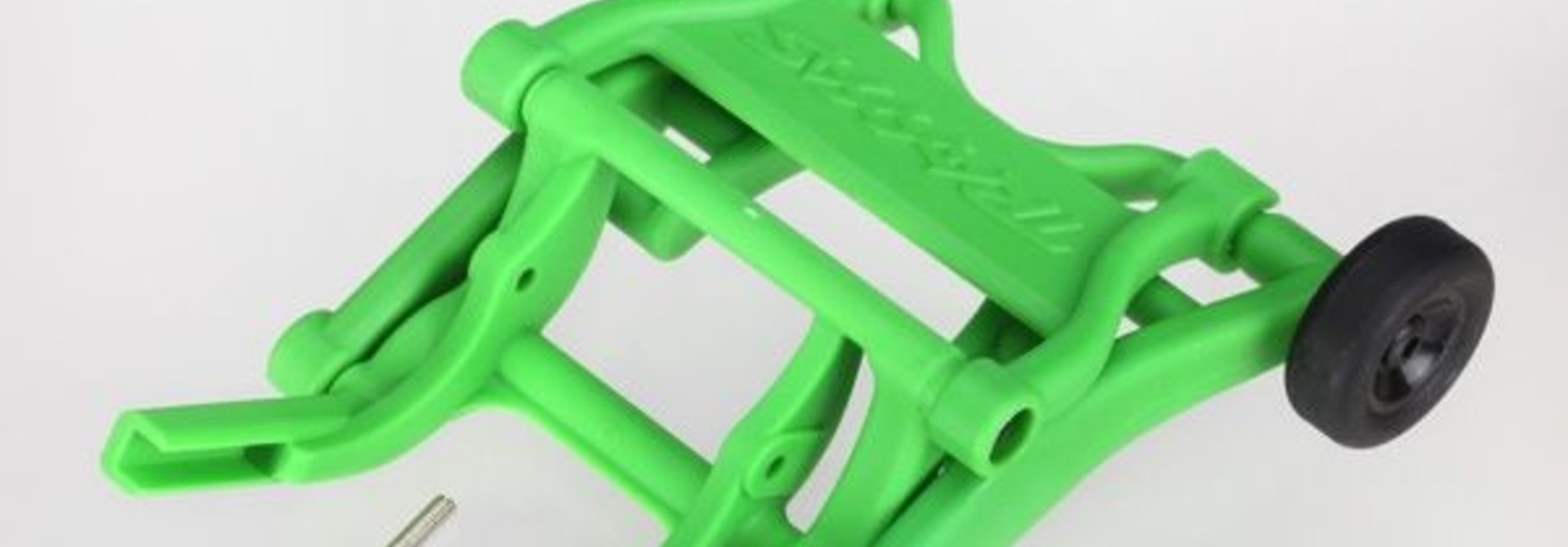 Wheelie bar, assembled (green) (fits Stampede, Rustler, Band, TRX3678A