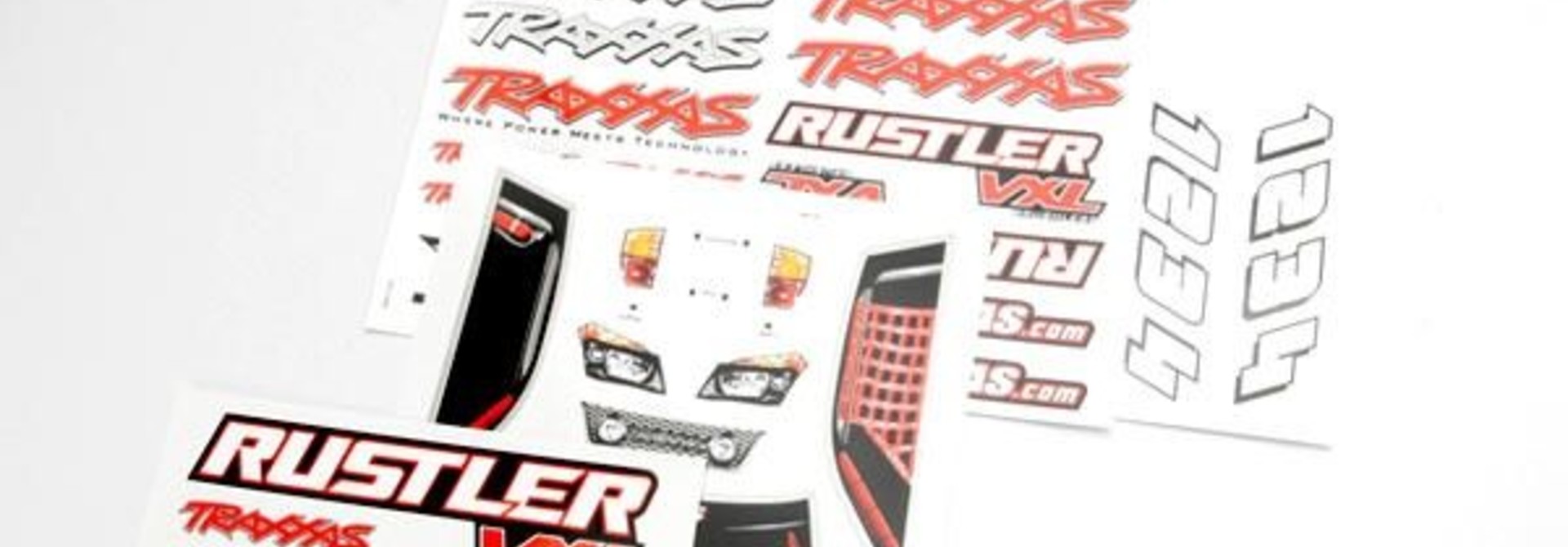 Decal sheets, Rustler VXL, TRX3713R
