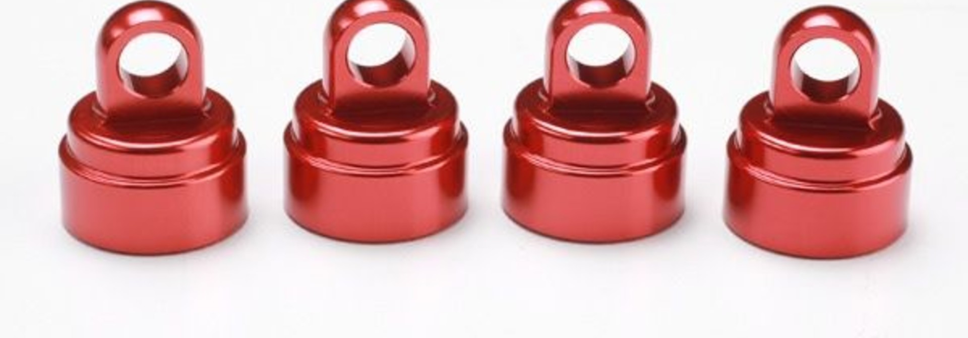 Shock caps Aluminium Red Anodized, TRX3767X