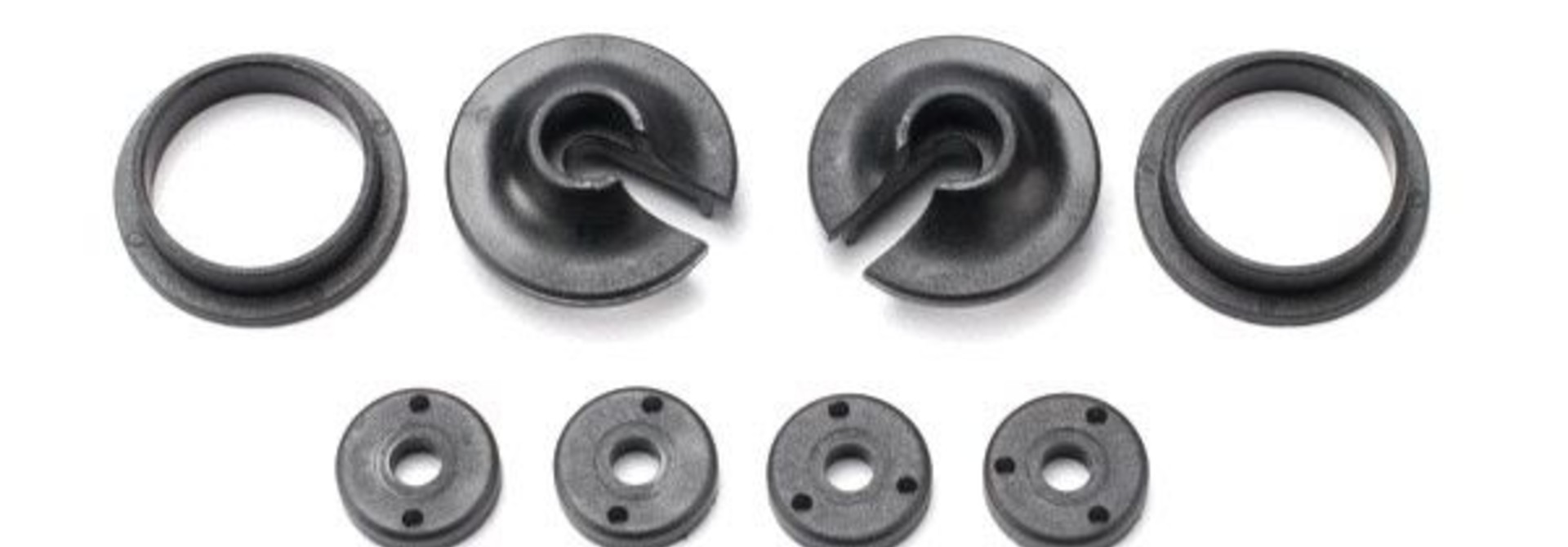 Spring retainers, upper & lower (2)/ piston head set (2-hole, TRX3768