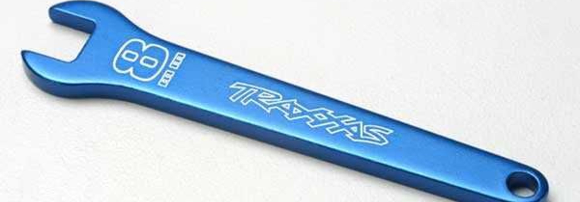 Flat wrench, 8mm (blue-anodized aluminum), TRX5478