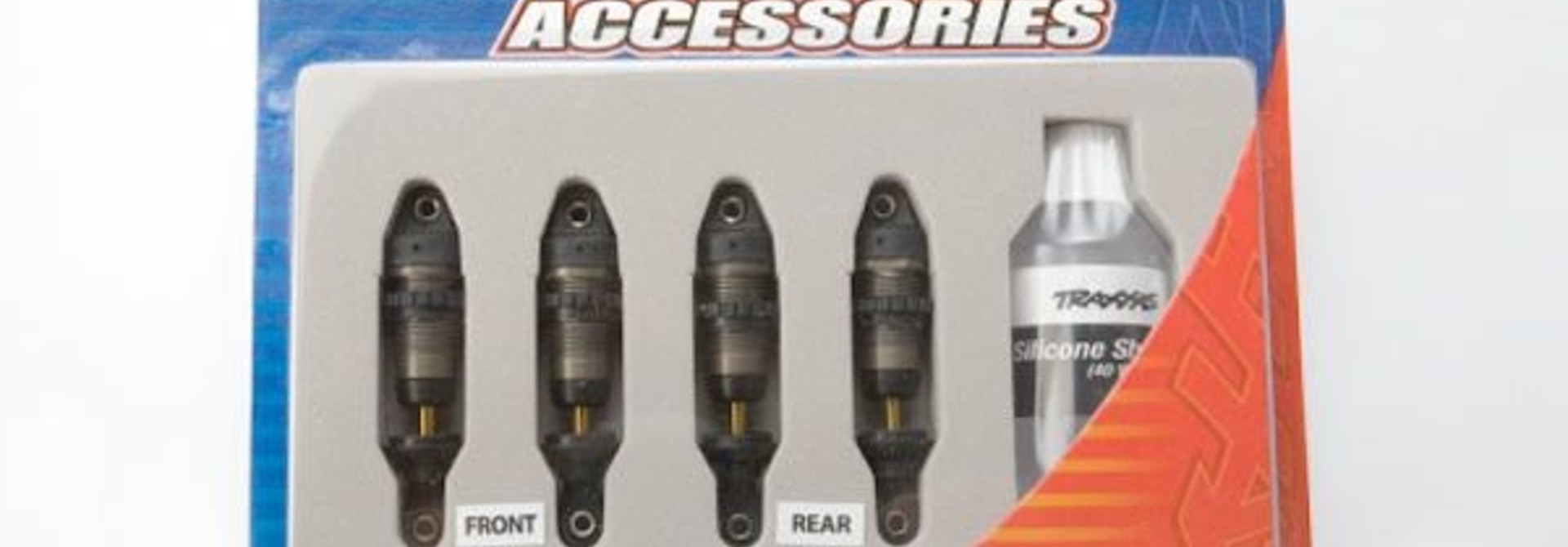 Shocks, GTR hard anodized, Teflon-coated bodies with TiN sha, TRX7061X