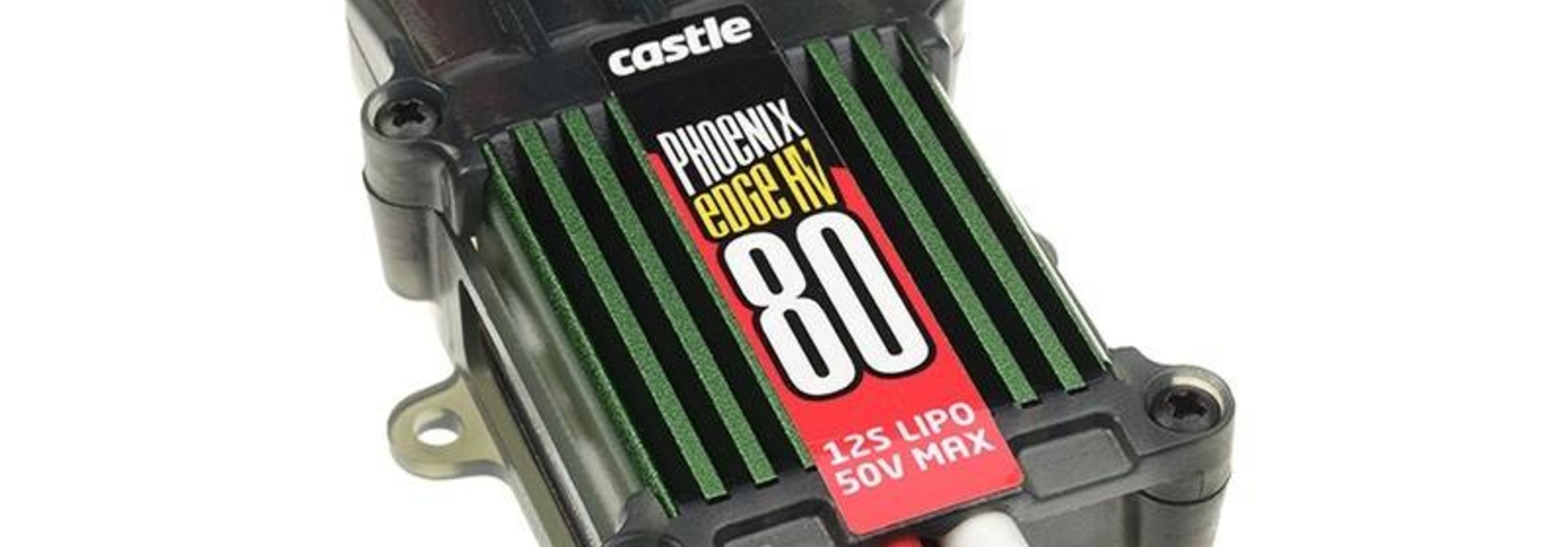 Castle - Phoenix Edge 80 HV - Hoog-vermogen Air-Heli High Voltage Brushless regelaar - Datalogging - Telemetrie mogelijkheid - Aux. kabel - 6-12S - 80A - Opto