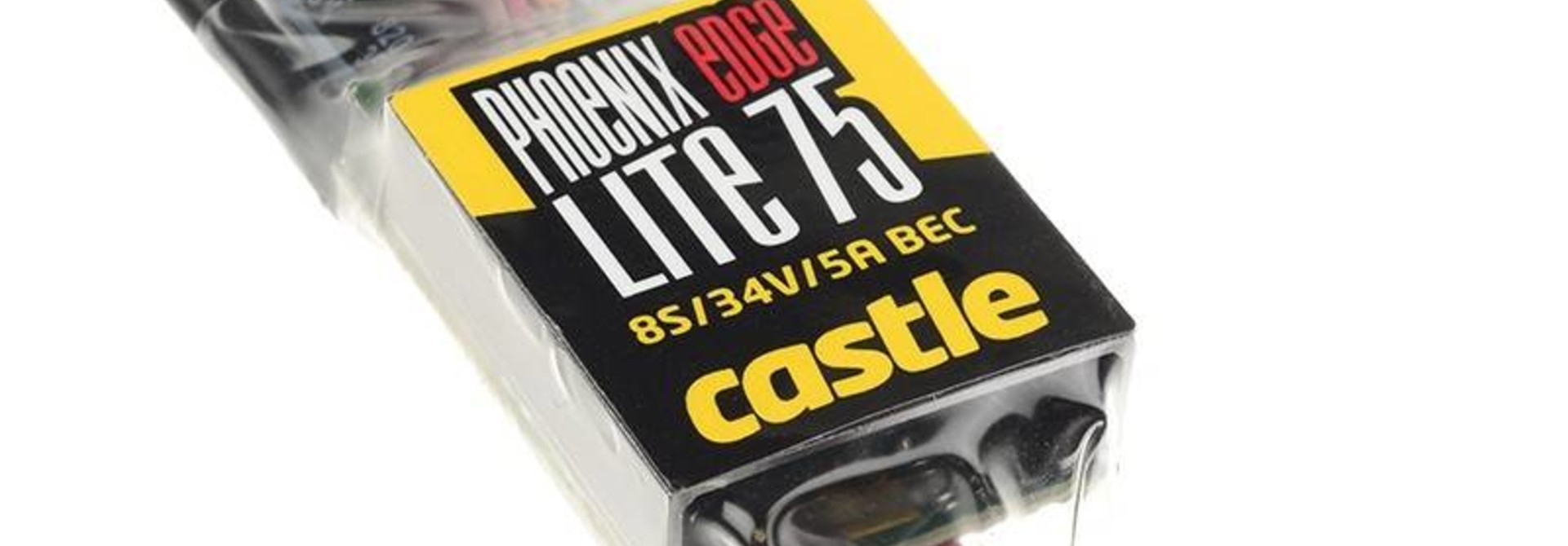 Castle - Phoenix Edge Lite 75 - Hoog-vermogen Air-Heli Brushless regelaar - Lightgewicht versie - Datalogging - Telemetrie mogelijkheid - Aux. kabel - 2-8S - 75A - 5A SBec