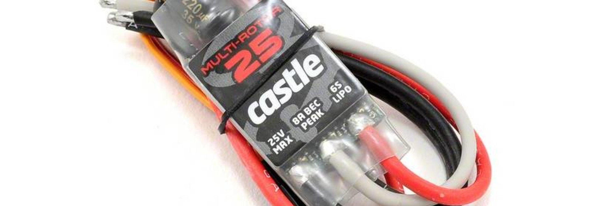 Castle - Multi-Rotor 25 - Multi-Rotor Brushless regelaar - 2-6S - 25A - SBec