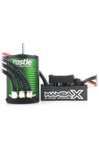 Castle Creations - MAMBA X, 25.2V WP ESC AND 1515-2200KV SENSORED E-BUGGY COMBO