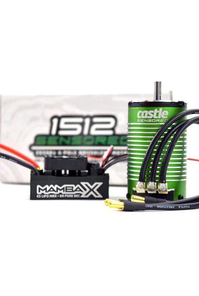 Castle Creations - MAMBA X, 25.2V WP ESC AND 1512-1800KV SENSORED E-BUGGY COMBO