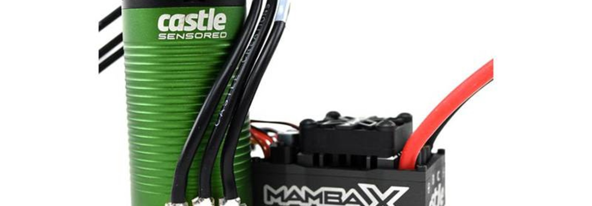 Castle - Mamba X SCT - Combo - 1-10 Extreem SCT regelaar met 1415-2400 5mm motoras Sensored Motor