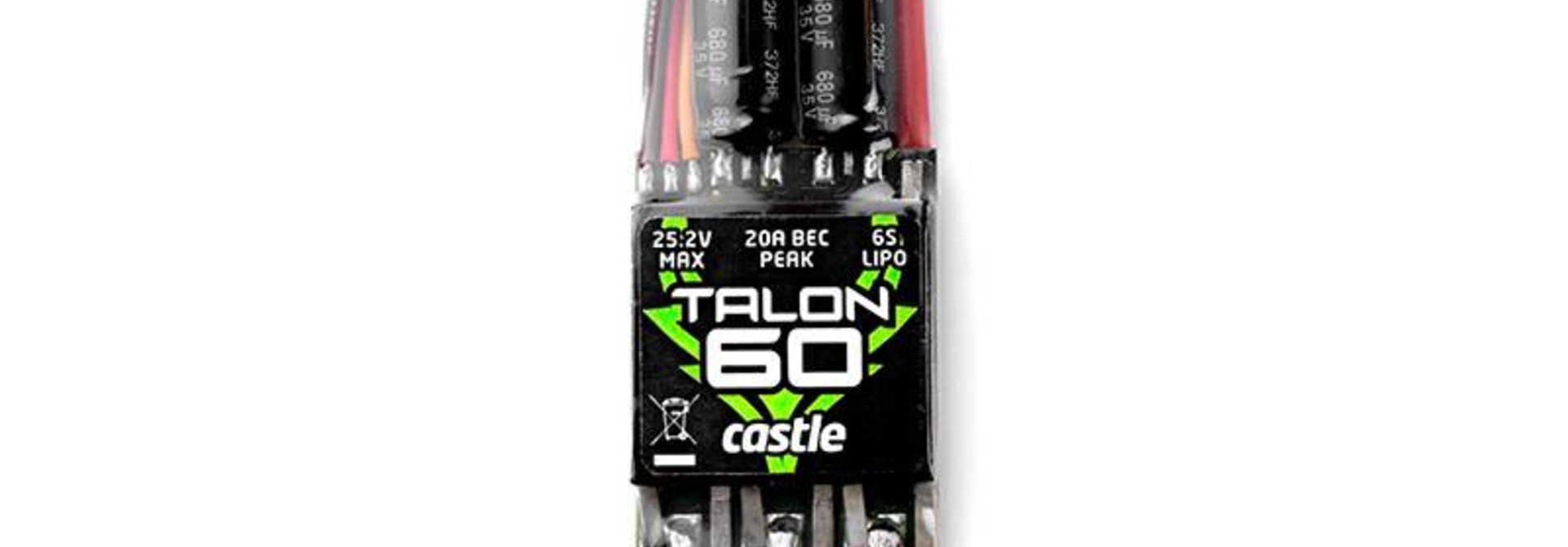 Castle - Talon 60 - 2-6S - 60AMP ESC with 20AMP BEC
