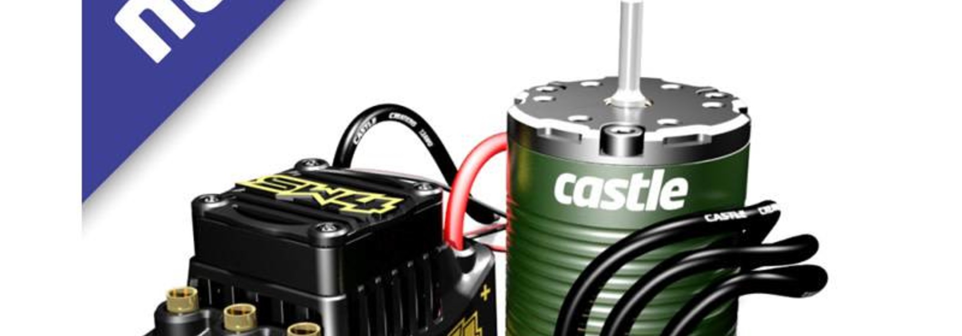 Castle - Sidewinder SW4, 12.6V, 2A BEC, WP Sensorless ESC W/1406-5700 Sensored motor