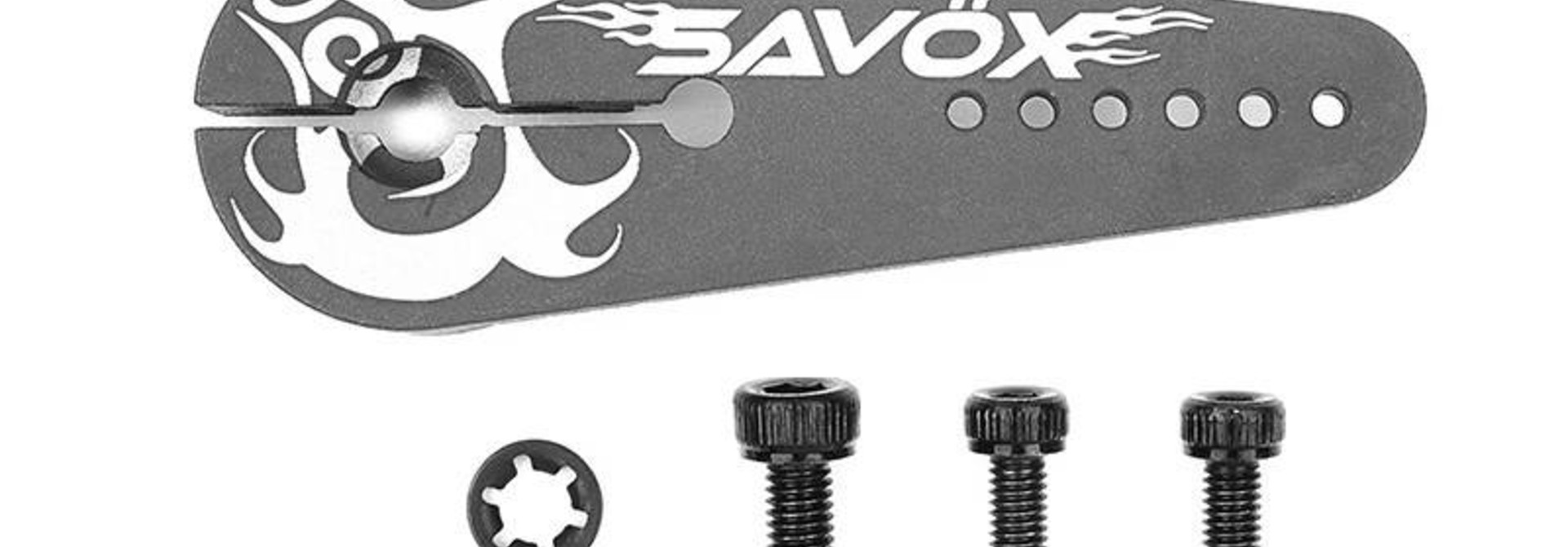 Savox - Servohevel set - 82M - Aluminium - voor 25T Spline metaal tandwiel servos
