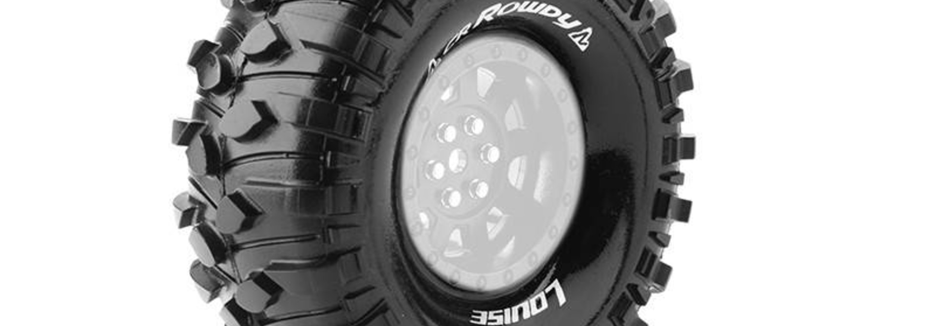 Louise RC - CR-ROWDY - 1-10 Crawler Tires - Super Soft - for 1.9 Rims - L-T3233VI