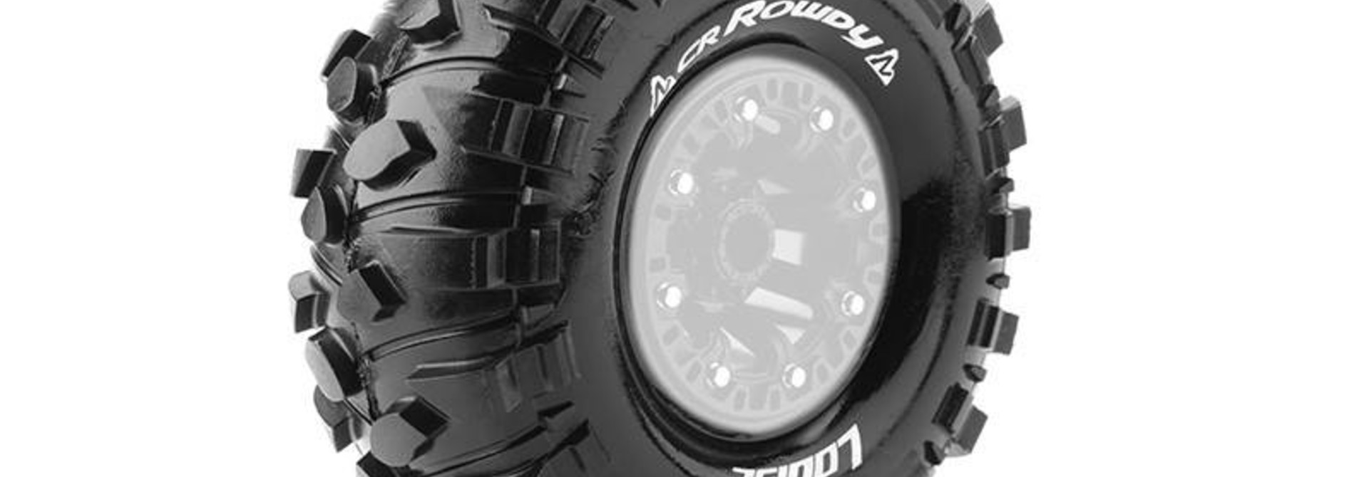 Louise RC - CR-ROWDY - 1-10 Crawler Tires - Super Soft - for 2.2 Rims - L-T3238VI