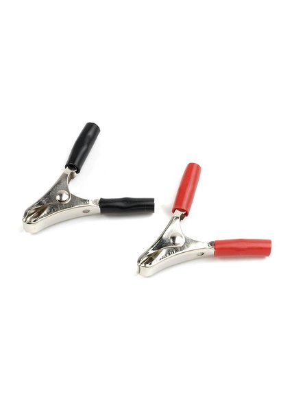 Revtec - Connector - Alligator batterij klemmen - Medium - Rood + Zwart - 1 paar