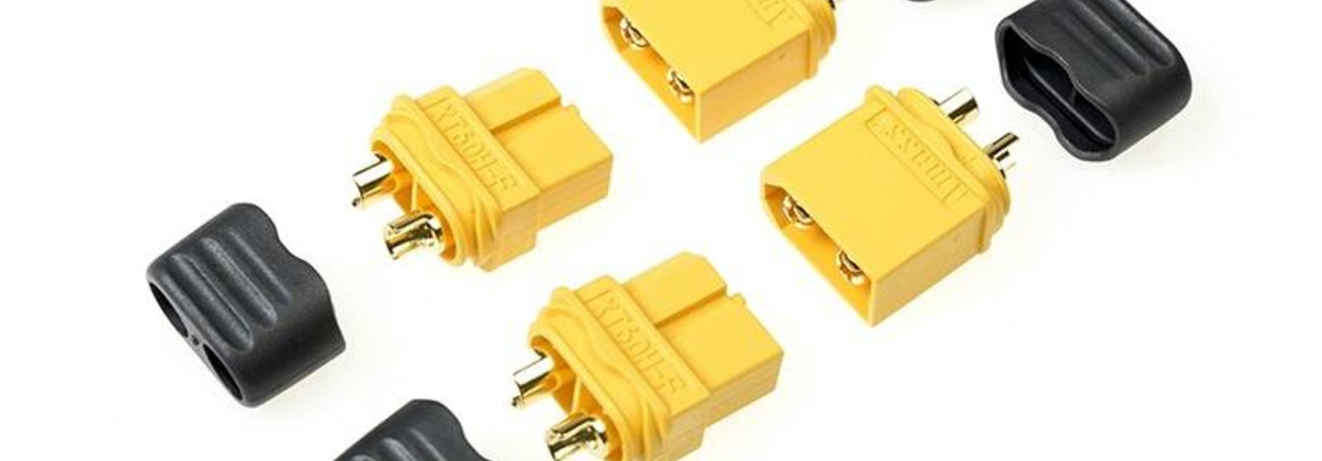 Revtec - Connector - XT-60 - met beschermkap - Goudcontacten - Man. + Vrouw. - 2 paar