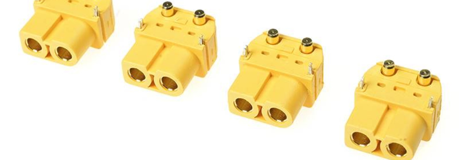 Revtec - Connector - XT-60PW - Goudcontacten - Man. - 4 st