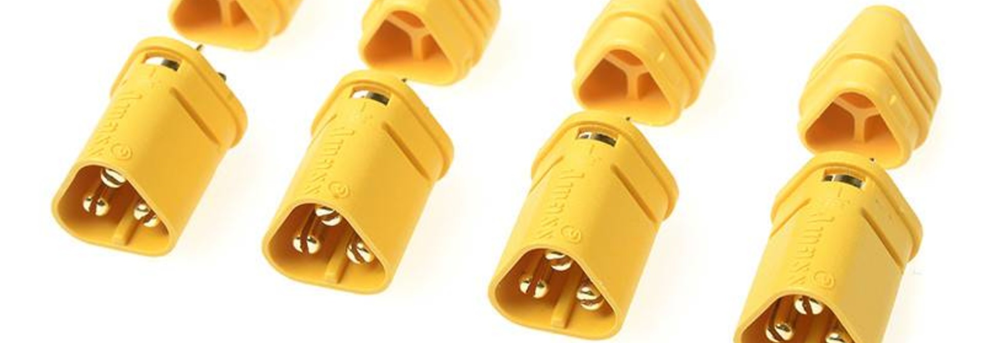 Revtec - Connector - MT-30 3-Polig - Goud contacten - Vrouw. - 4 st