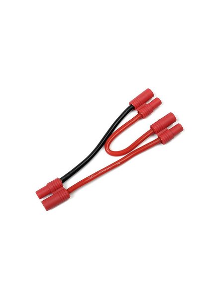 Revtec - Power Y-kabel - Serieel - 3.5mm Goudconnector - 14AWG Siliconen-kabel - 12cm - 1 st