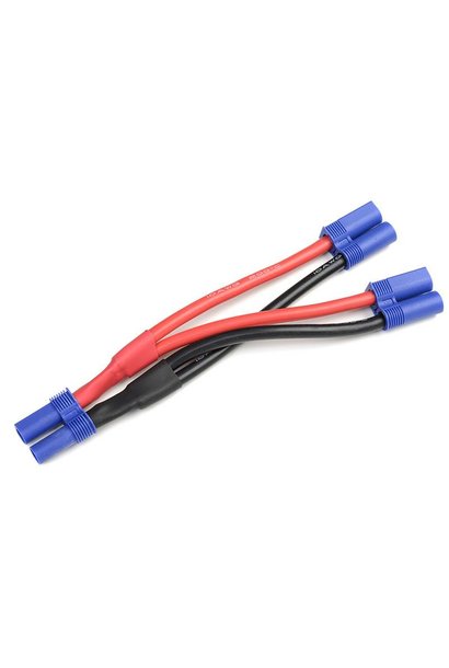 Revtec - Power Y-kabel - Parallel - EC-5 - 12AWG Siliconen-kabel - 12cm - 1 st