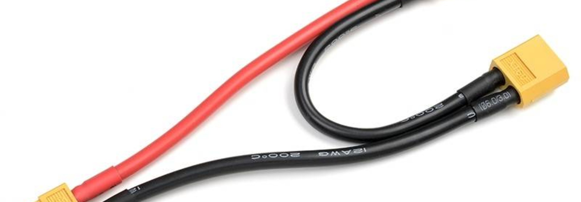 Revtec - Power Y-kabel - Serieel - XT-60 - 12AWG Siliconen-kabel - 12cm - 1 st