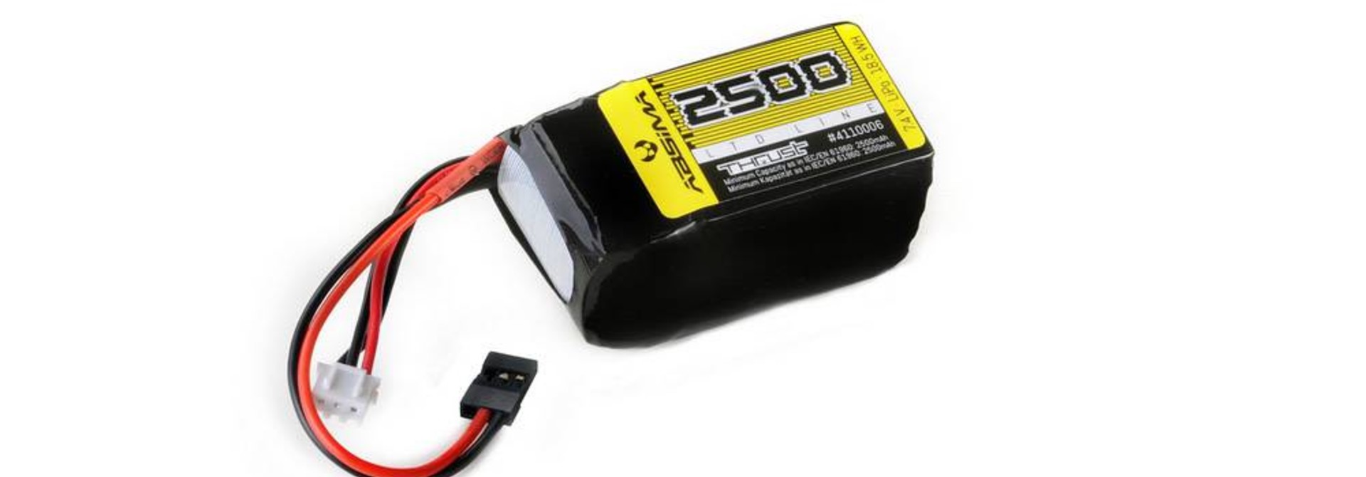 RX Lipo Hump 2S 7,4V. 2500 SC (UNI-Plug)