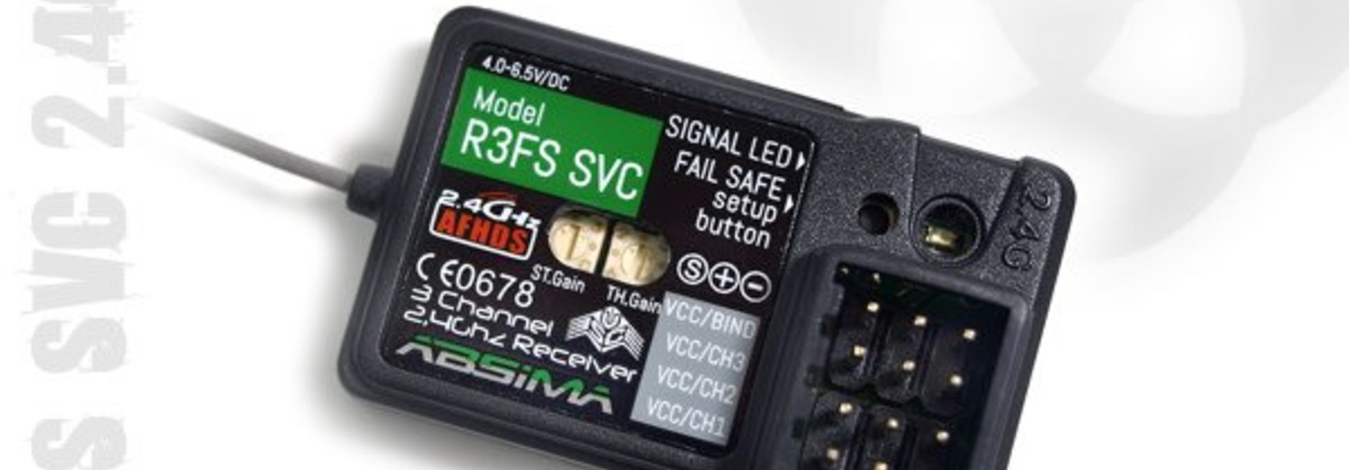 3-Channel Receiver "R3FS SVC" 2.4 GHz