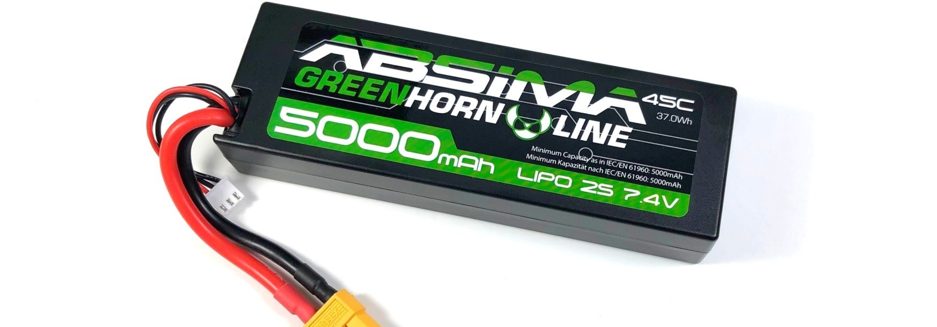 Greenhorn LiPo Stick Pack 7.4V-45C 5000 Hardcase (XT60)