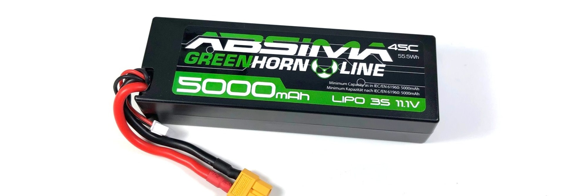 Greenhorn LiPo Stick Pack 11.1V-45C 5000 Hardcase (XT60)