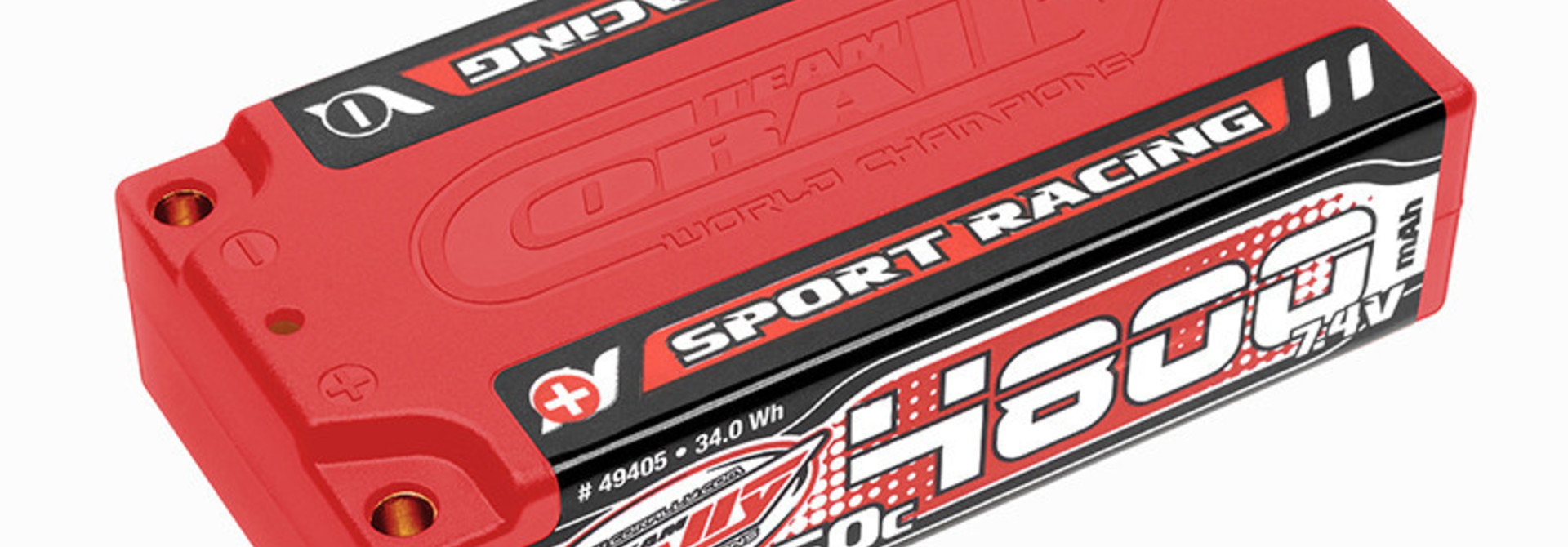 Team Corally - Sport Racing 50C LiPo Battery - 4800mAh - 7.4V - Shorty 2S - 4mm Bullit