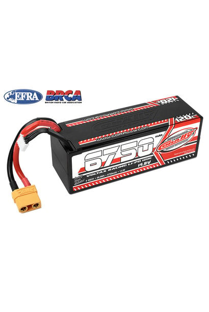 Team Corally - Voltax 120C LiPo Battery - 6750mAh - 14.8V - Stick 4S - Hard Wire - XT90