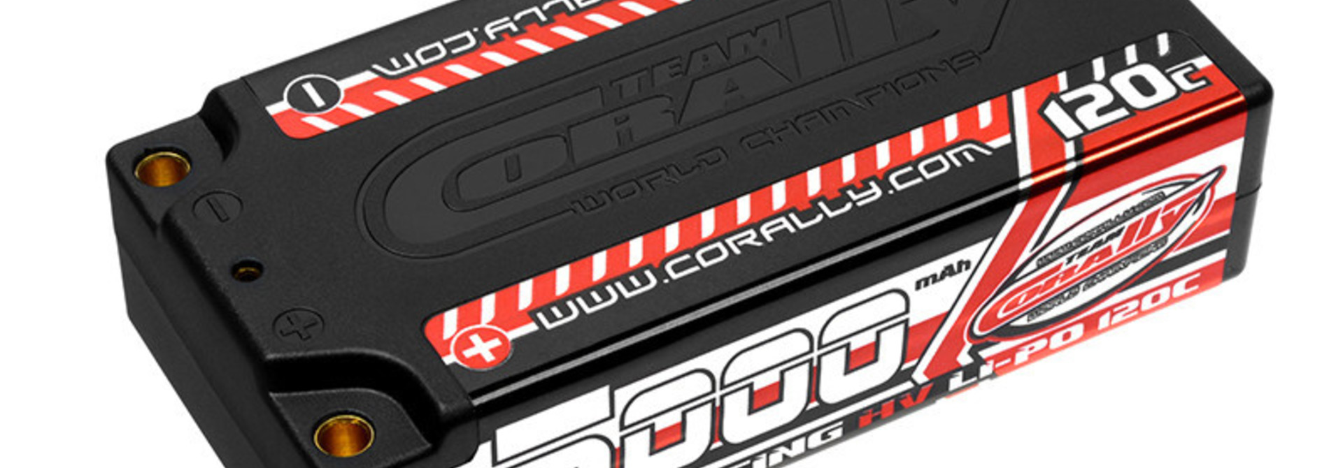 Team Corally - Voltax 120C LiPo HV Battery - 5000 mAh - 7.6V - Shorty 2S - 4mm Bullit