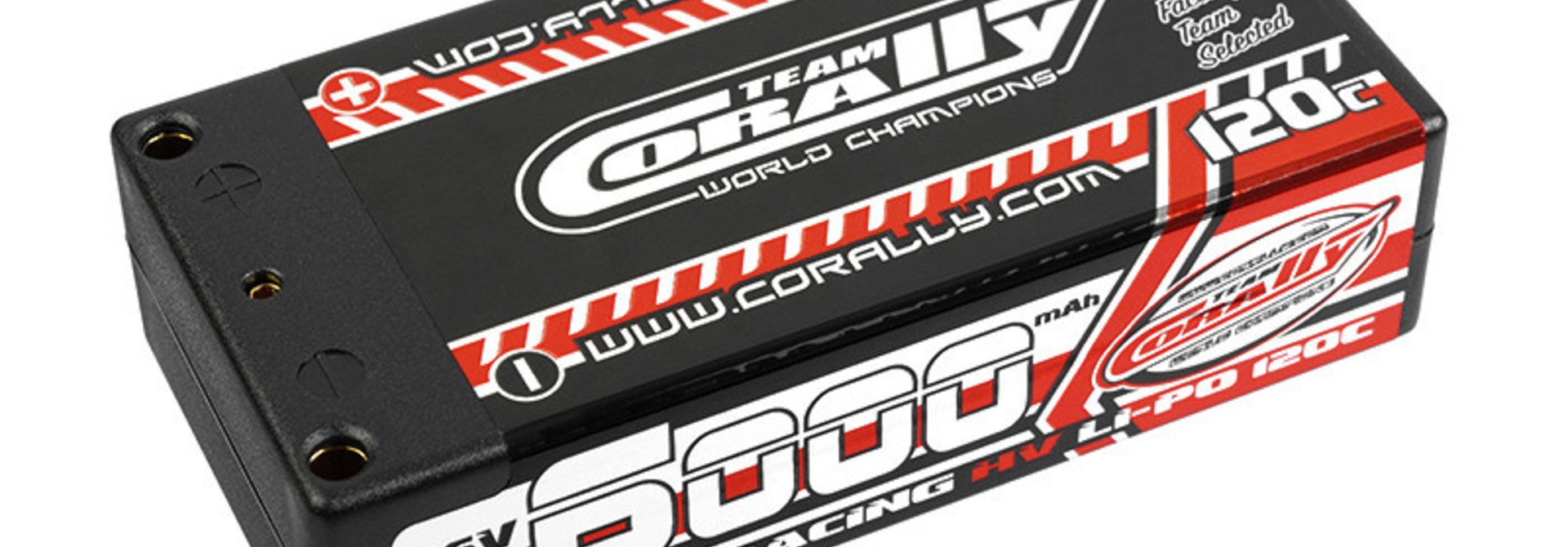 Team Corally - Voltax 120C LiPo HV Battery - 6000 mAh - 7.6V - Shorty 2S - 4mm Bullit