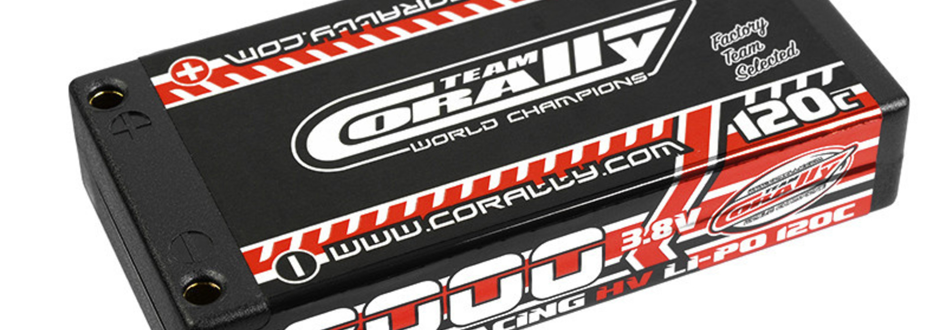 Team Corally - Voltax 120C LiPo HV Battery - 8000 mAh - 3.8V - 1S Hardcase - 4mm Bullit