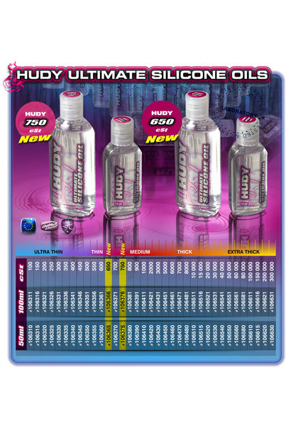 HUDY ULTIMATE SILICONE OIL 650 cSt - 100ML. H106366