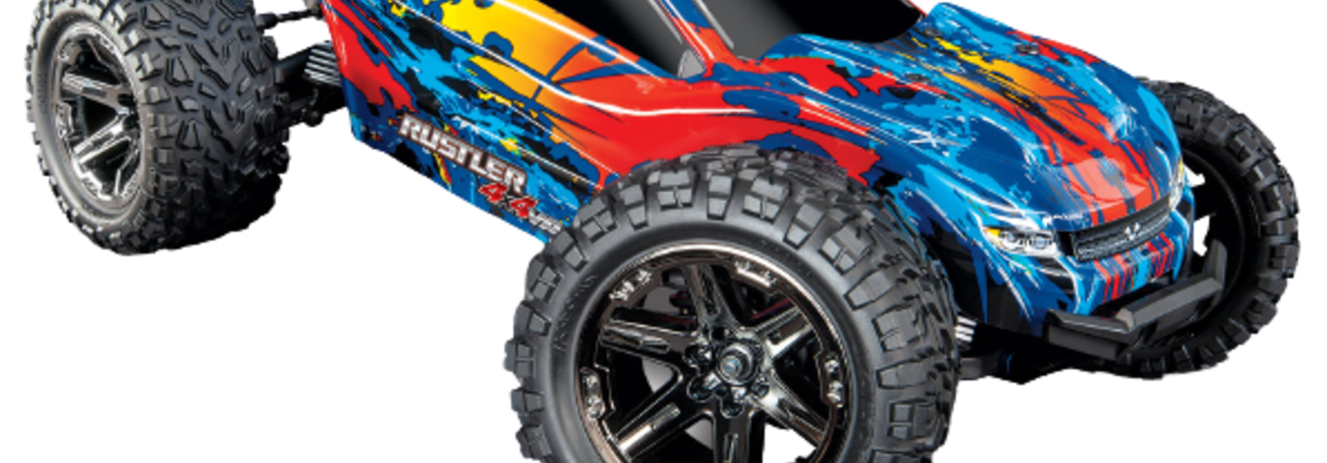 Traxxas Rustler 4X4 VXL TQi TSM (no battery/charger), Red, TRX67076-4R