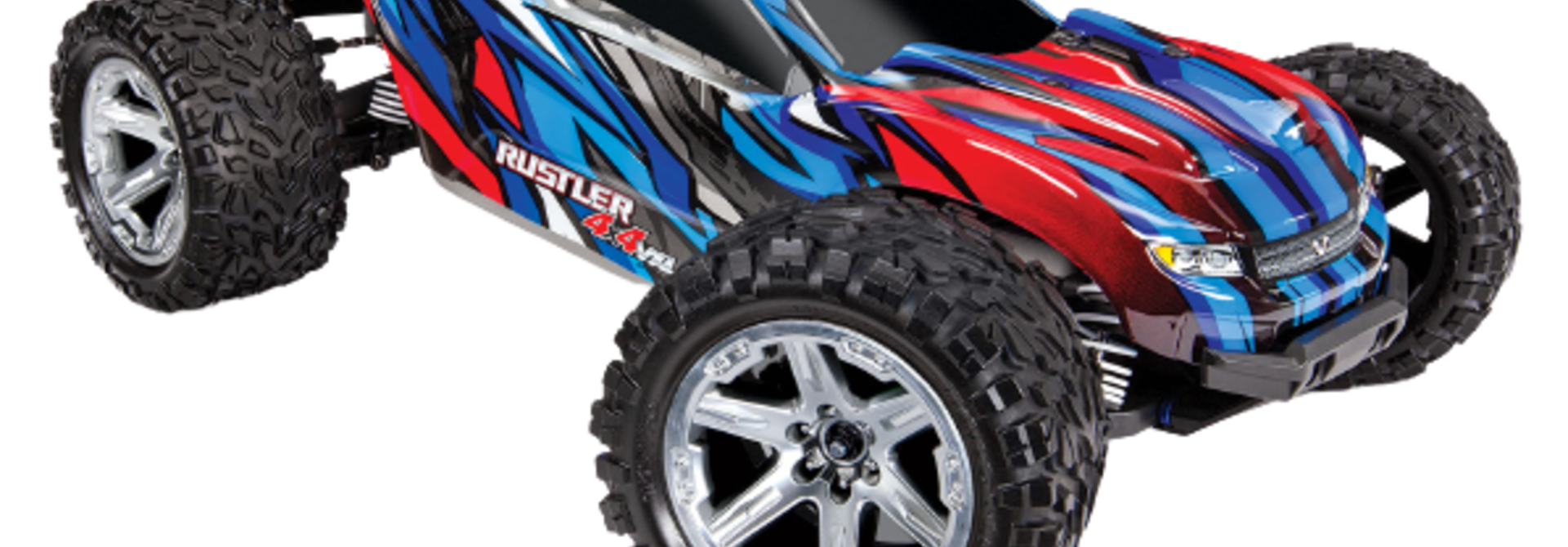 Traxxas Rustler 4X4 VXL TQi TSM (no battery/charger), Blue TRX67076-4B