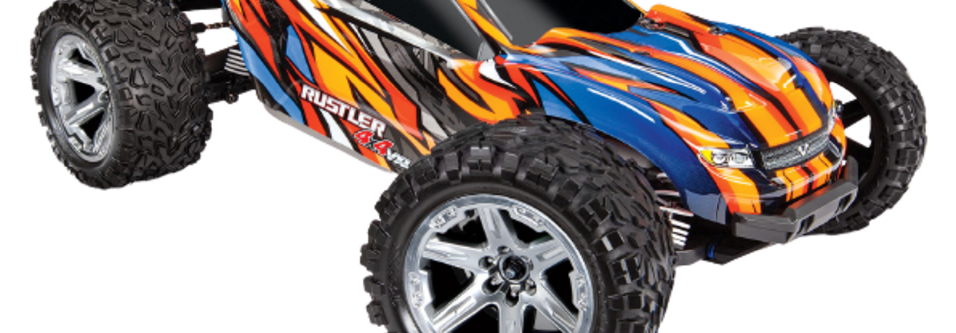 Traxxas Rustler 4X4 VXL TQi TSM (no battery/charger),Orange, TRX67076-4O