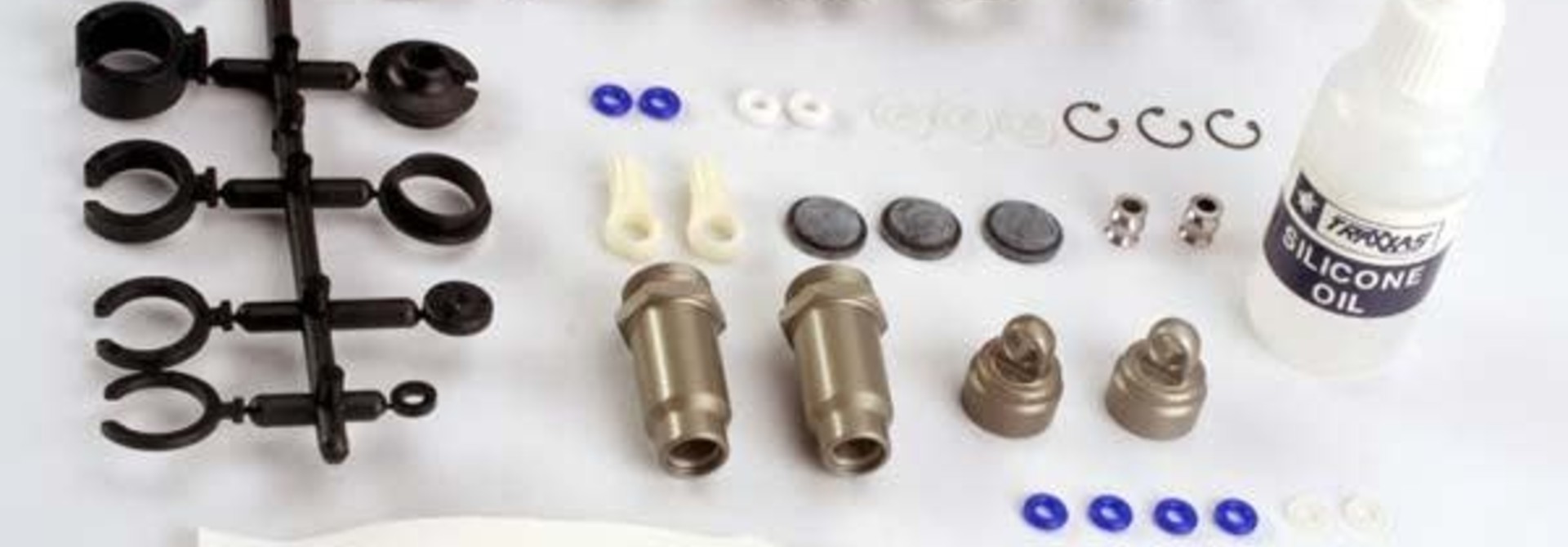 Big Bore Shocks (Medium) (Hard-Anodized And Ptfe-Coated T6 Aluminum) (Assembled With Tin Shafts) W/O Springs (2)