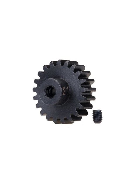 Gear, 21-T pinion (32-p), heavy duty (machined, hardened ste, #TRX3951X