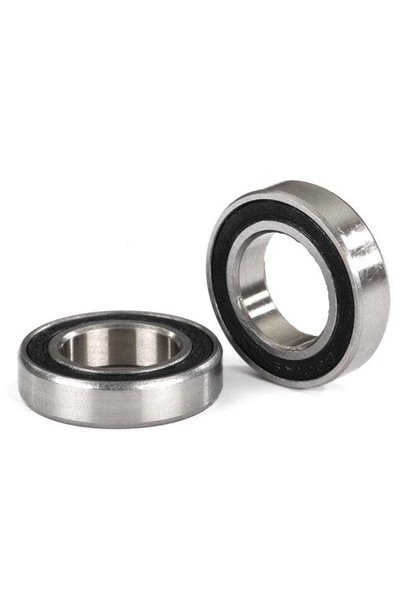 Ball bearings, black rubber sealed (12x21x5mm) (2)