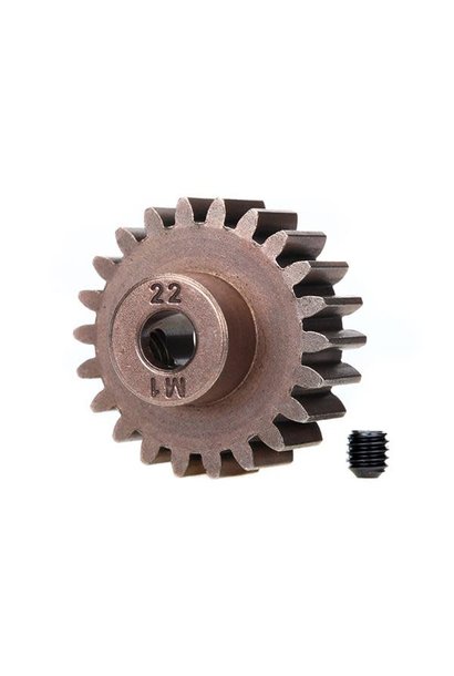 Gear, 22-T pinion (1.0 metric pitch) (fits 5mm shaft)/ set s, TRX6495X