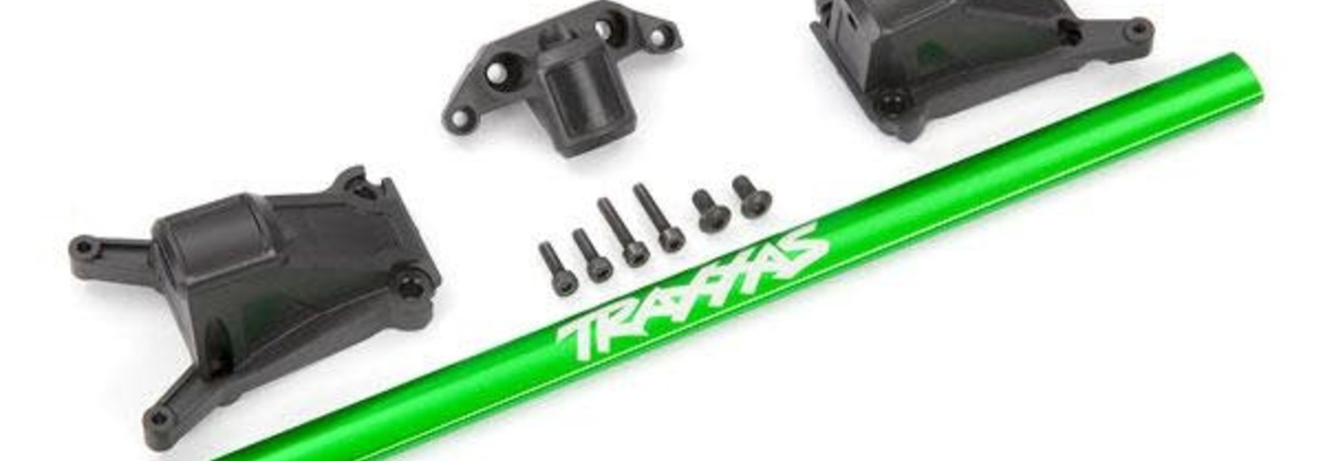 Chassis brace kit, Green (fits Rustler 4X4 and Slash 4X4 equipped with Low-CG chassis)