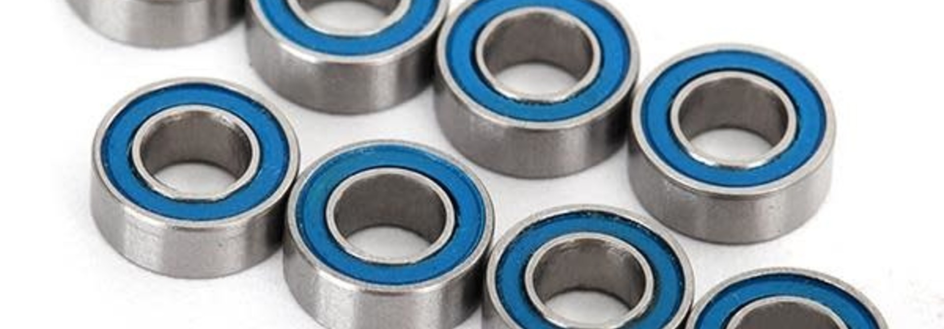 Ball bearings, blue rubber sealed (4x8x3mm) (8)