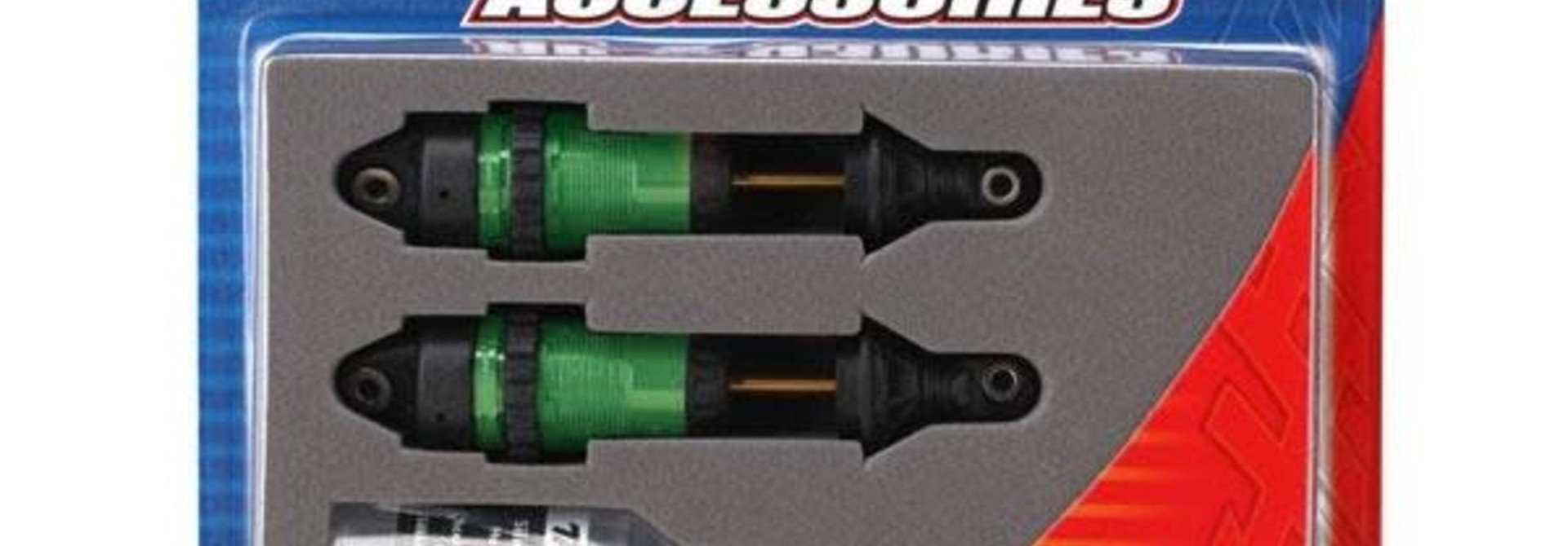 Shocks, GTR long green-anodized,PTFE-coated bodies with TiN shafts (fully assemb