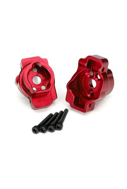 Portal drive axle mount, rear, 6061-T6 aluminum (red-anodized) (left and right)/