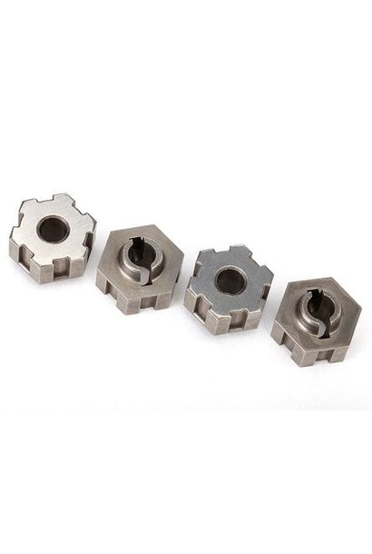 Wheel hubs, hex, steel (4)