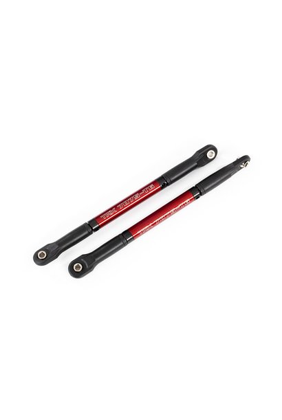 Push rods, aluminum (red-anodized), heavy duty (2) (assembled with rod ends and threaded inserts)