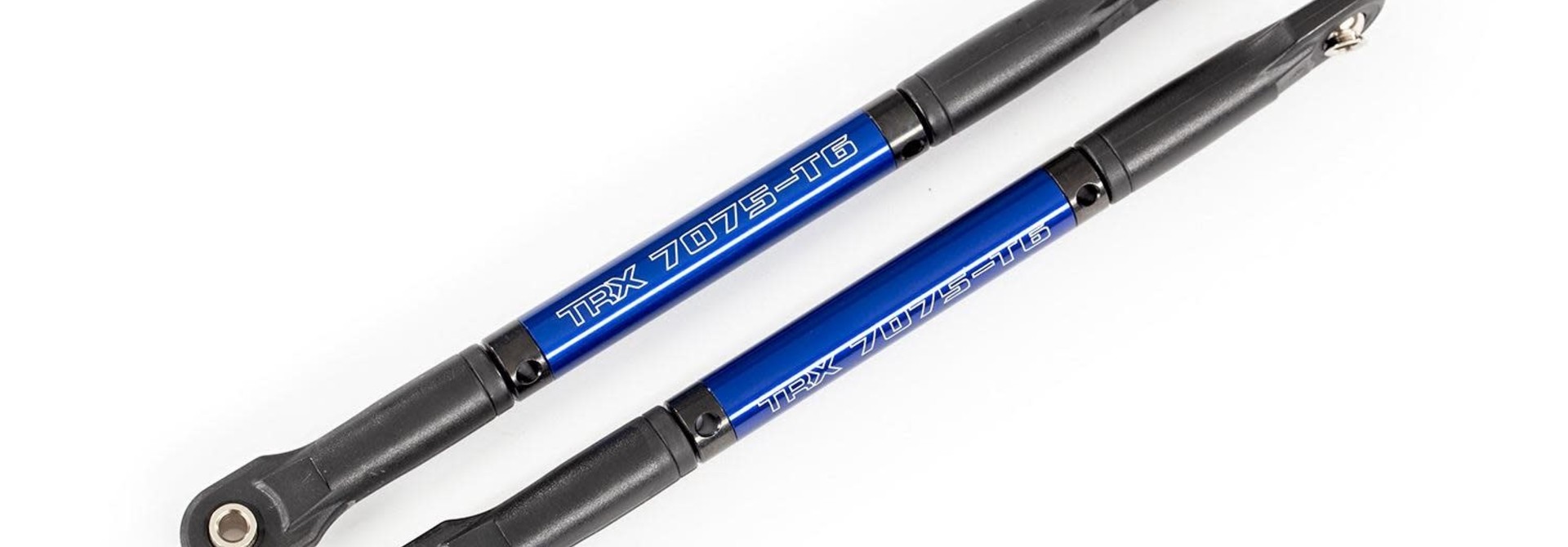 Push rods, aluminum (blue-anodized), heavy duty (2) (assembled with rod ends and threaded inserts)