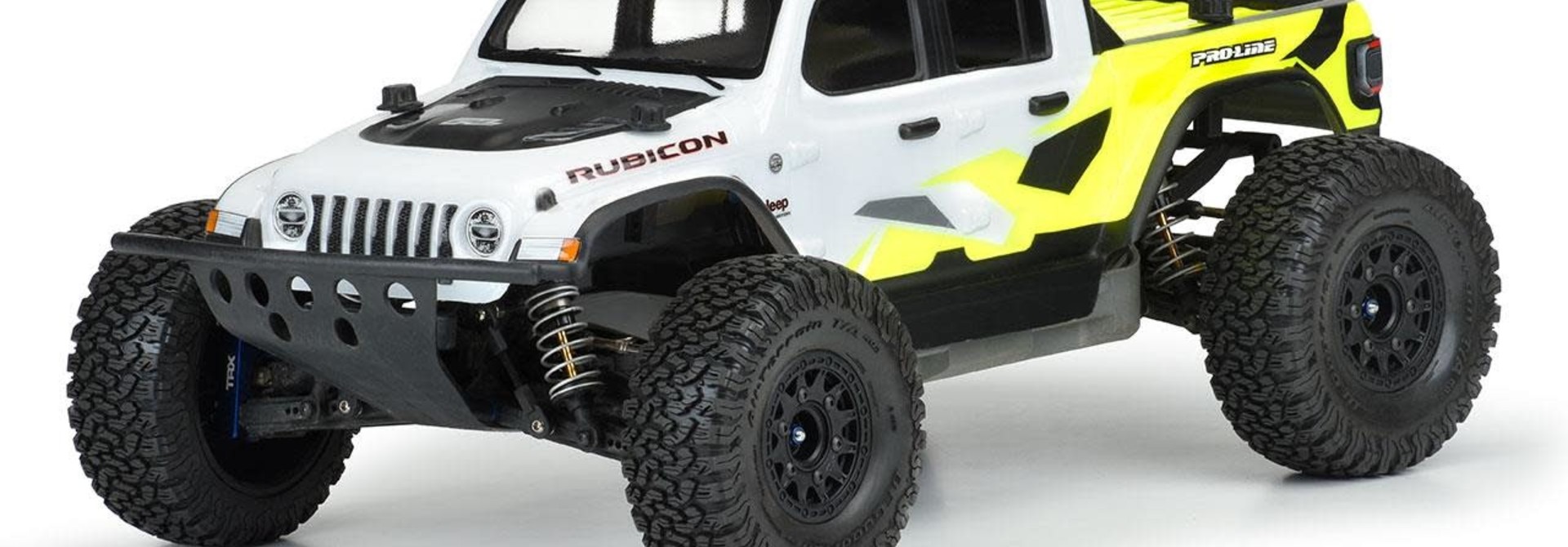 Jeep® Gladiator Rubicon Clear Body for Slash® 2wd/4x4 (with LCG chassis & extended body mounts), ARRMA Senton 3S (W/O side guards), E-REVO® 2.0 (with extended body mounts) & PRO-Fusion SC 4x4